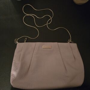 Kate Spade New York Pink Alligator Soft Clutch With Removeable Chain